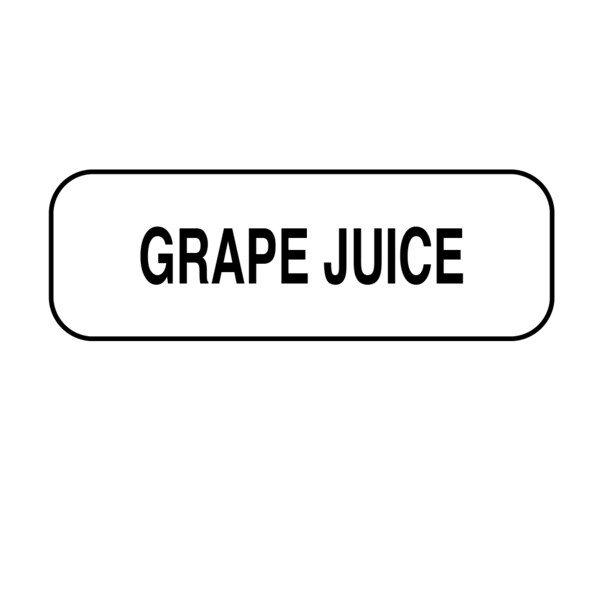 Nevs Grape Juice Label 1/2" x 1-1/2" DIET-106 - main